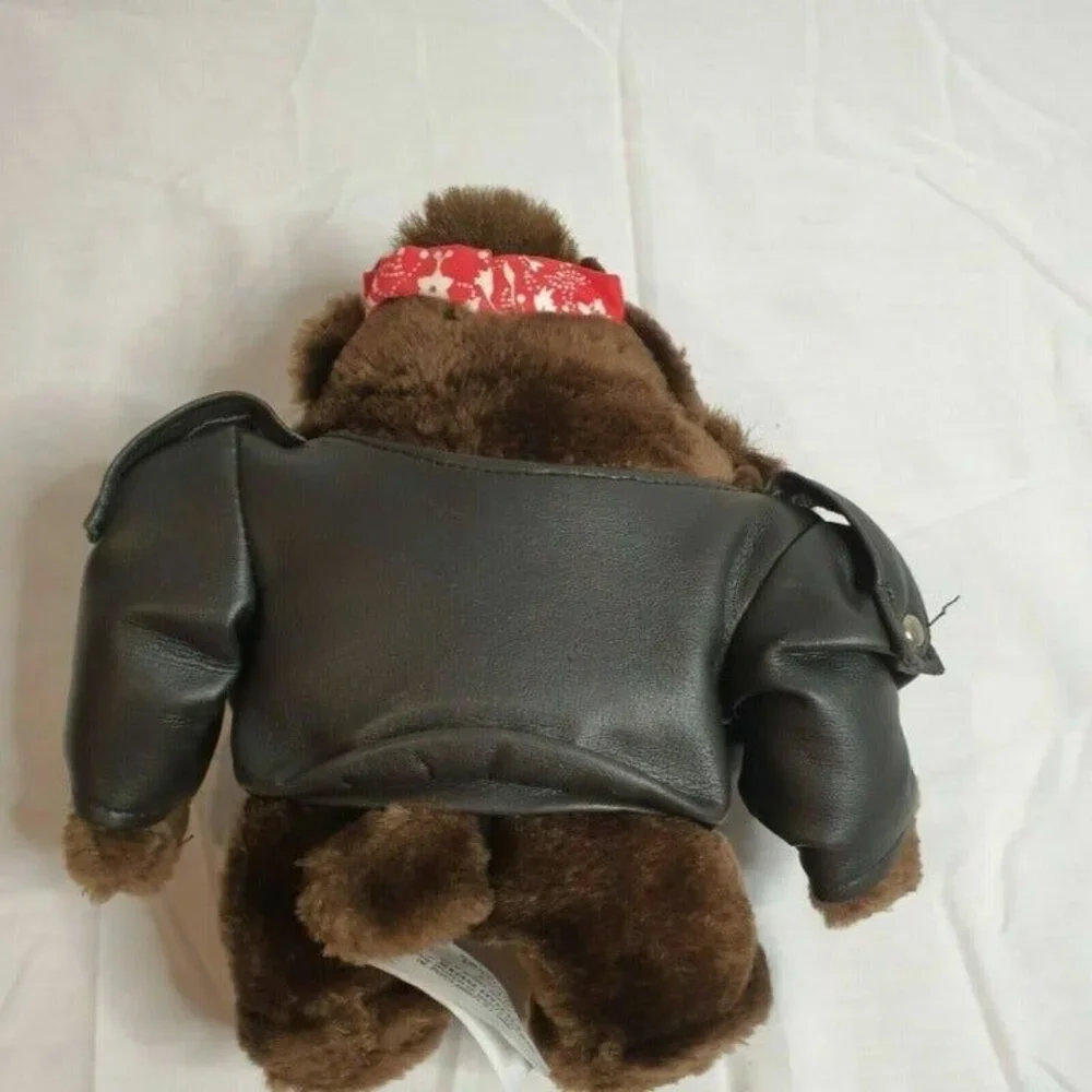 Warner Bros 1993 Tasmanian Devil Plush 8'‎ Leather Jacket Looney Tunes Taz